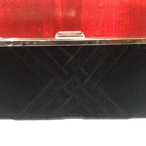 INC Black Velvet Kelsie Clutch